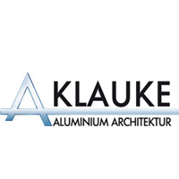 Logo von Klauke Aluminium Architektur in Blau und Grau